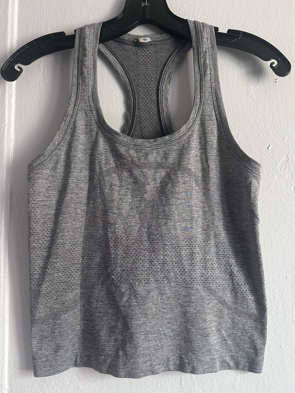 lululemon athletica Gray Racerback Cropped  Tank Top